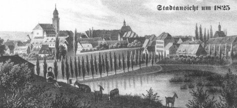 Bischofswerda Stadtansicht von 1825