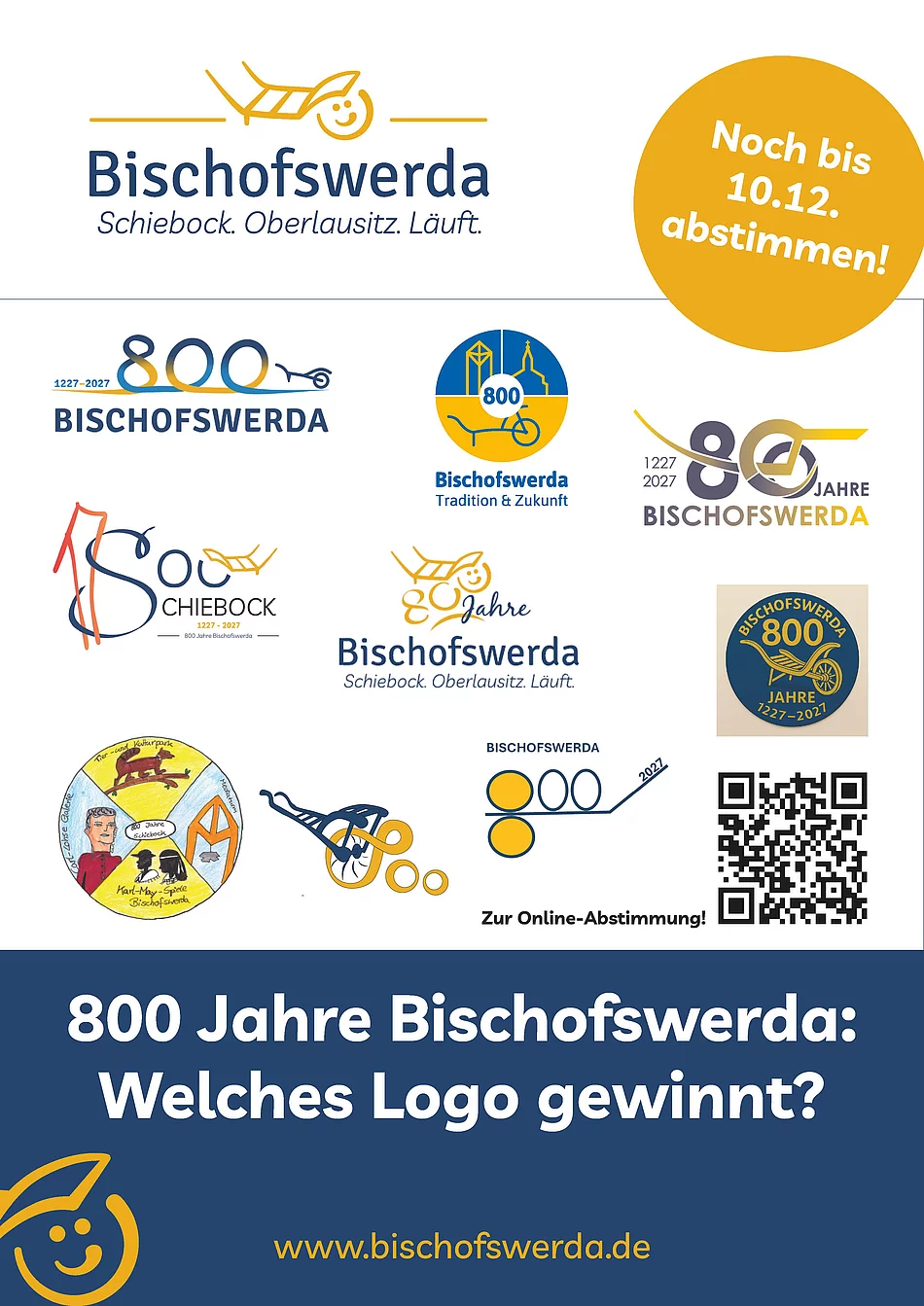 Plakat Umfrage Logo 800 Jahre Bischofswerda