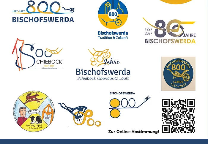 Plakat Umfrage Logo 800 Jahre Bischofswerda