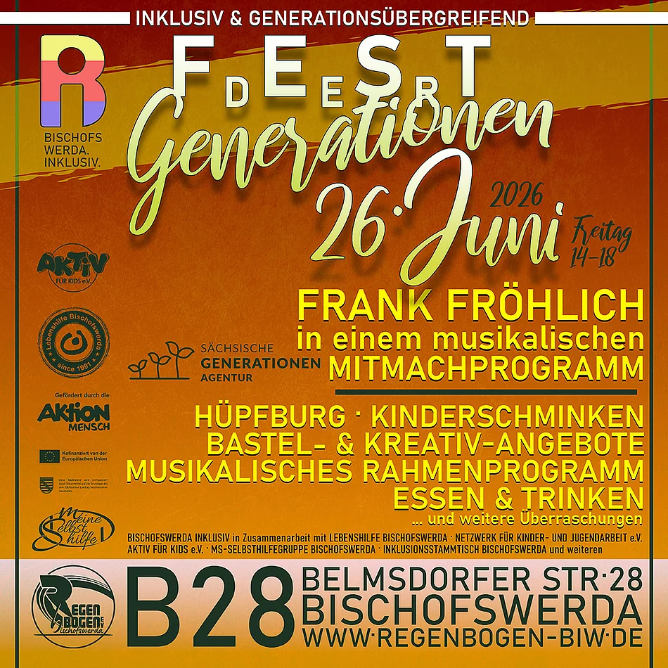 Programmflyer "Fest der Generationen" 2026