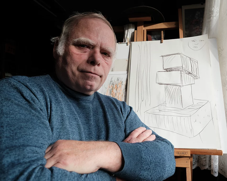 Andreas Frister leitet wieder Malkurse in der Carl-Lohse-Galerie an.