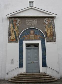 Christuskirche in Bischofswerda - Eingangsportal