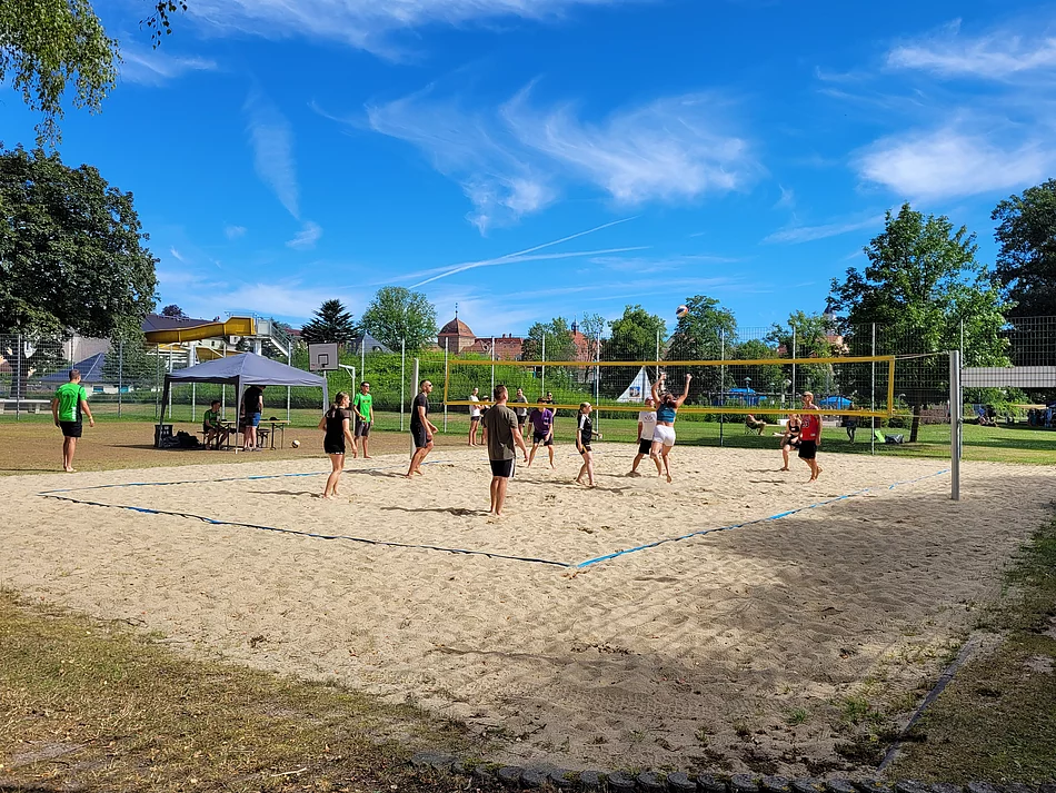 Freibad Beachvolleyball